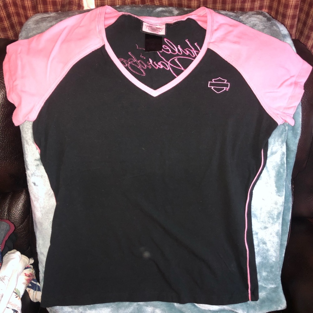 Harley Davidson Pink Label Vneck Tshirt